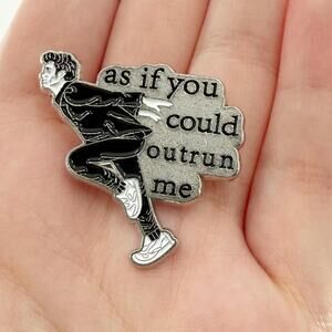 Edward As If You Could Outrun Me Soft Enamel Pin, Twilight Inspired